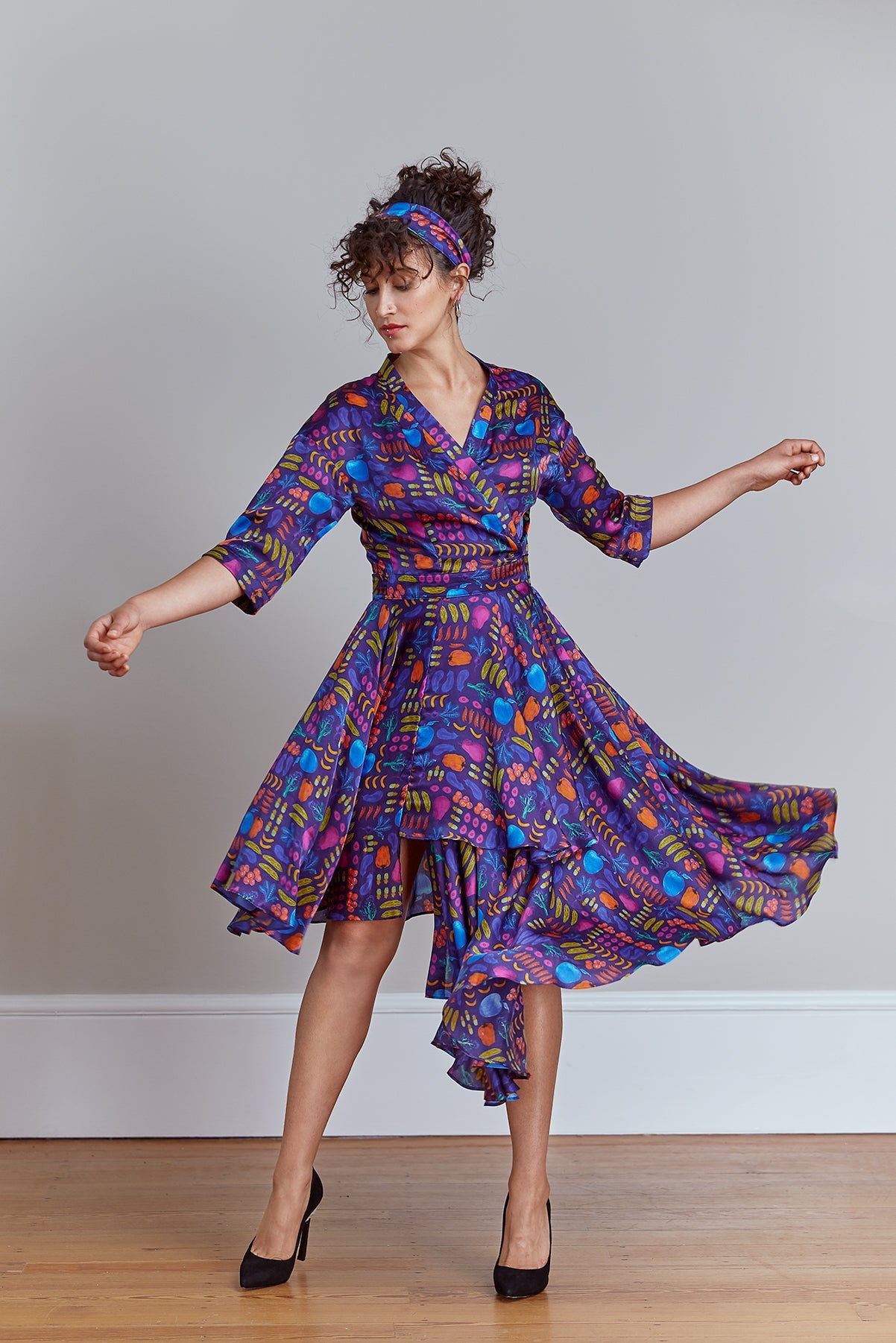 Airmiles Wrap Dress - SAMPLE