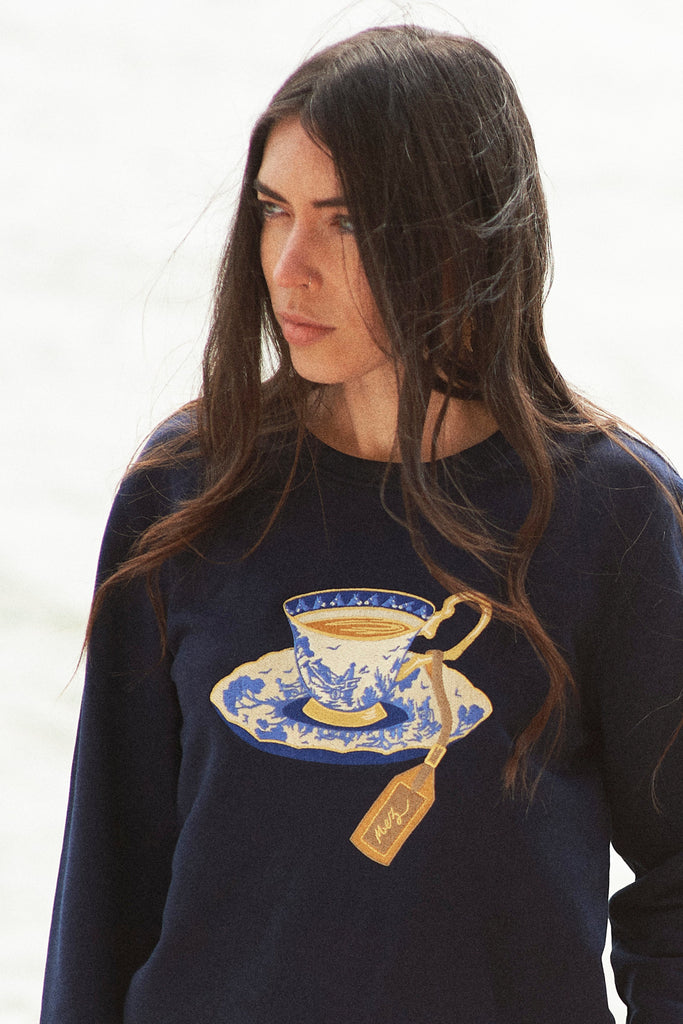 Mez's Embroidered Sweatshirt - SAMPLE