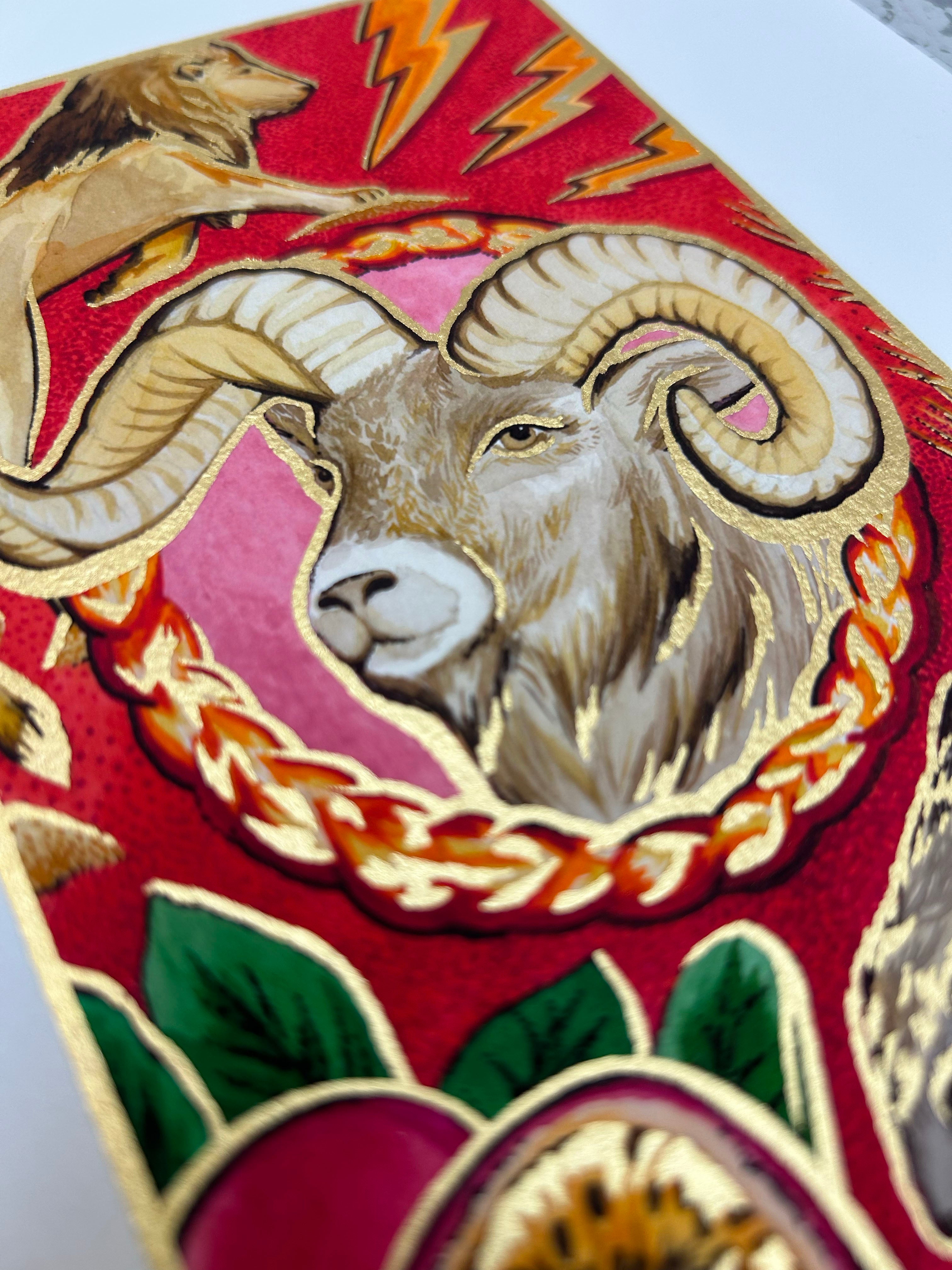ARIES Zodiac Tarot Artwork