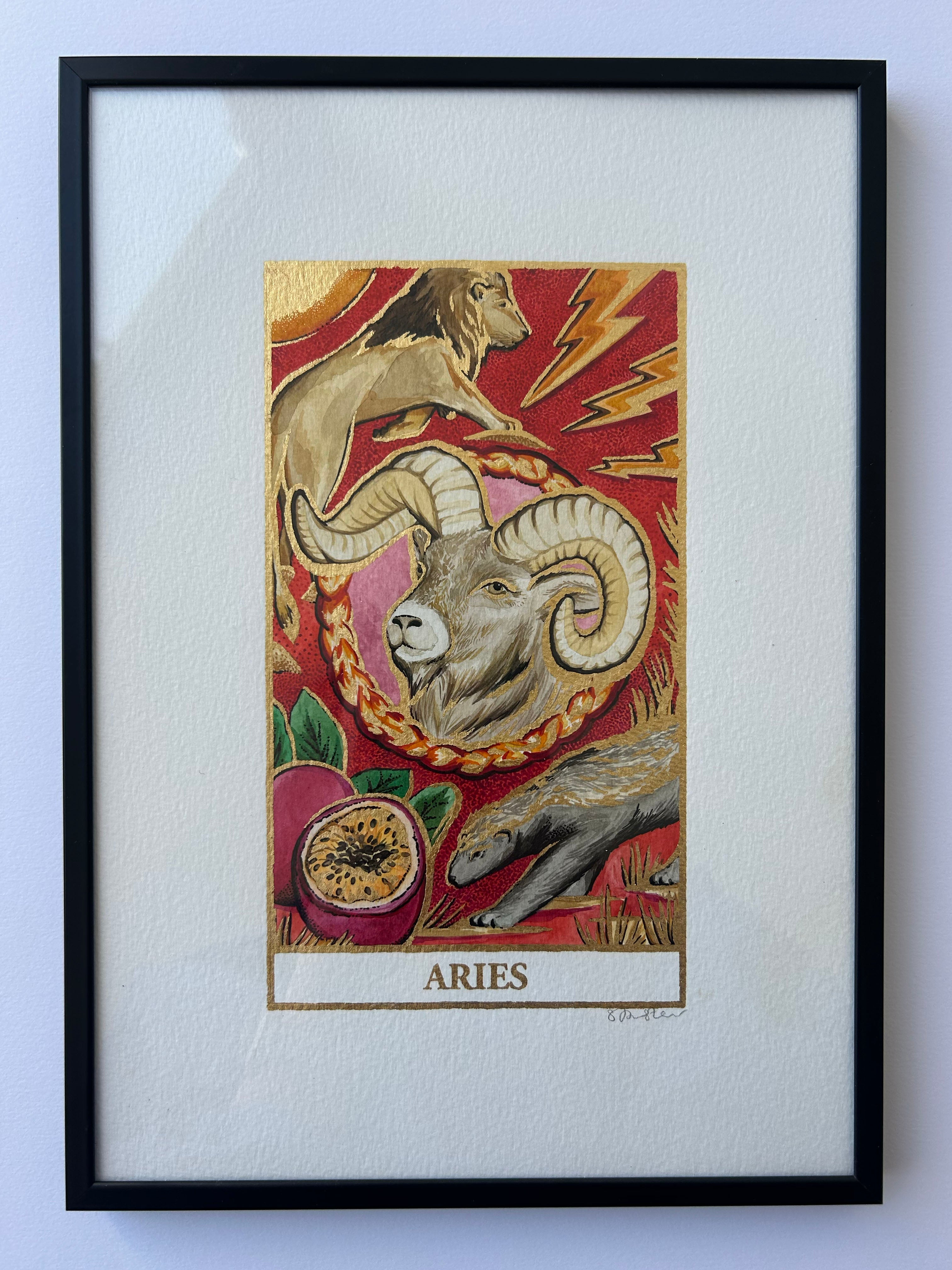 ARIES Zodiac Tarot Artwork