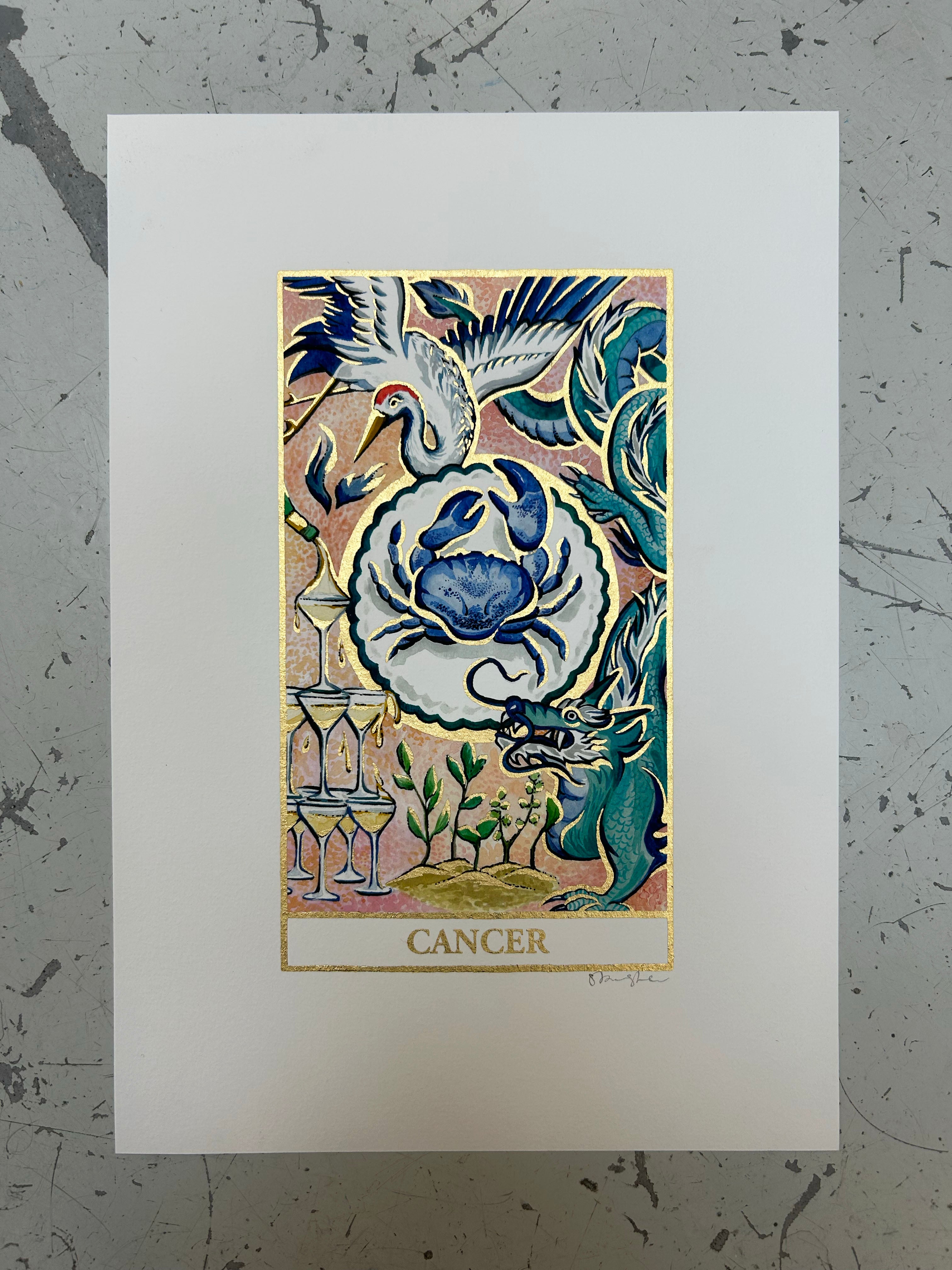 CANCER Zodiac Tarot Artwork