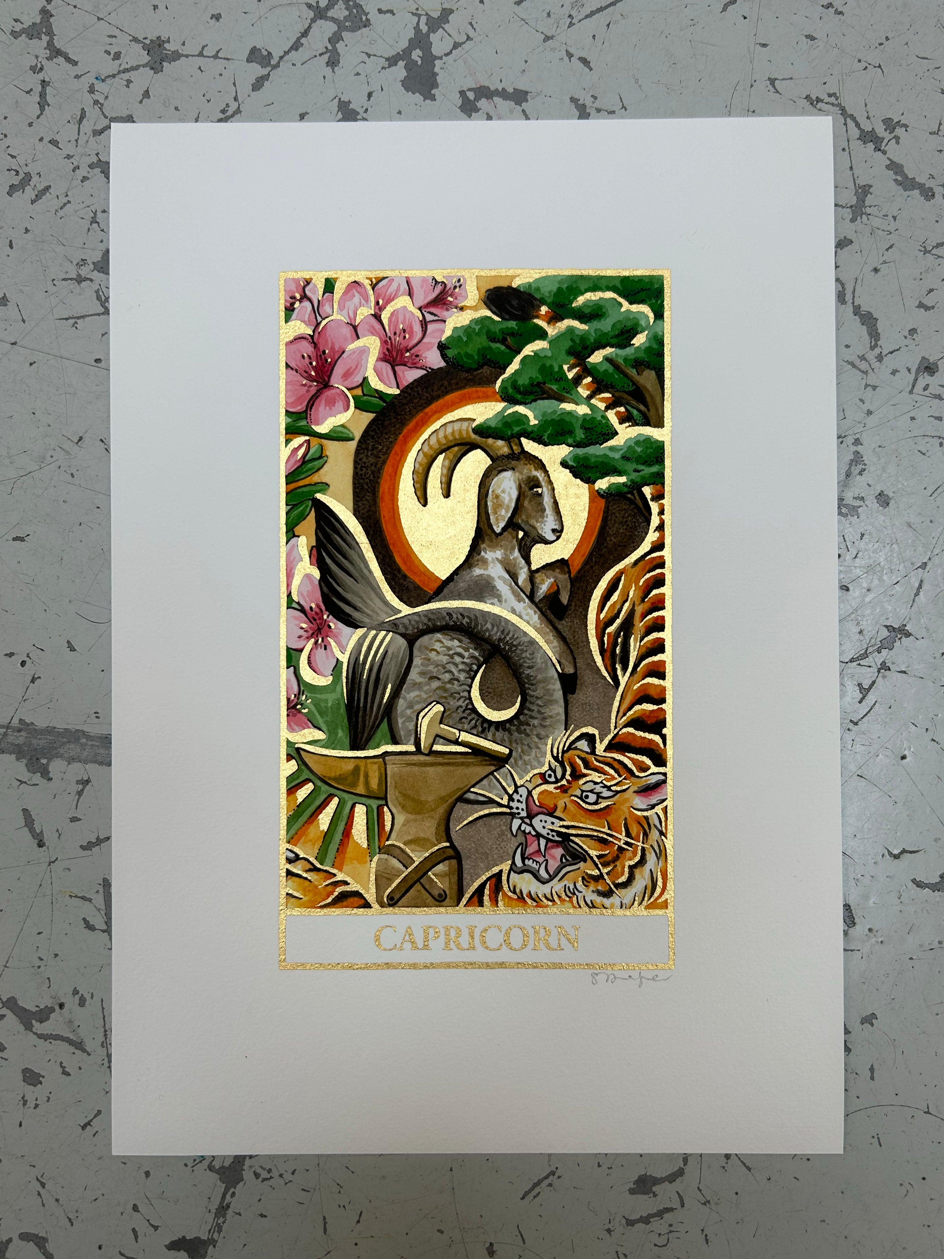CAPRICORN Zodiac Tarot Artwork