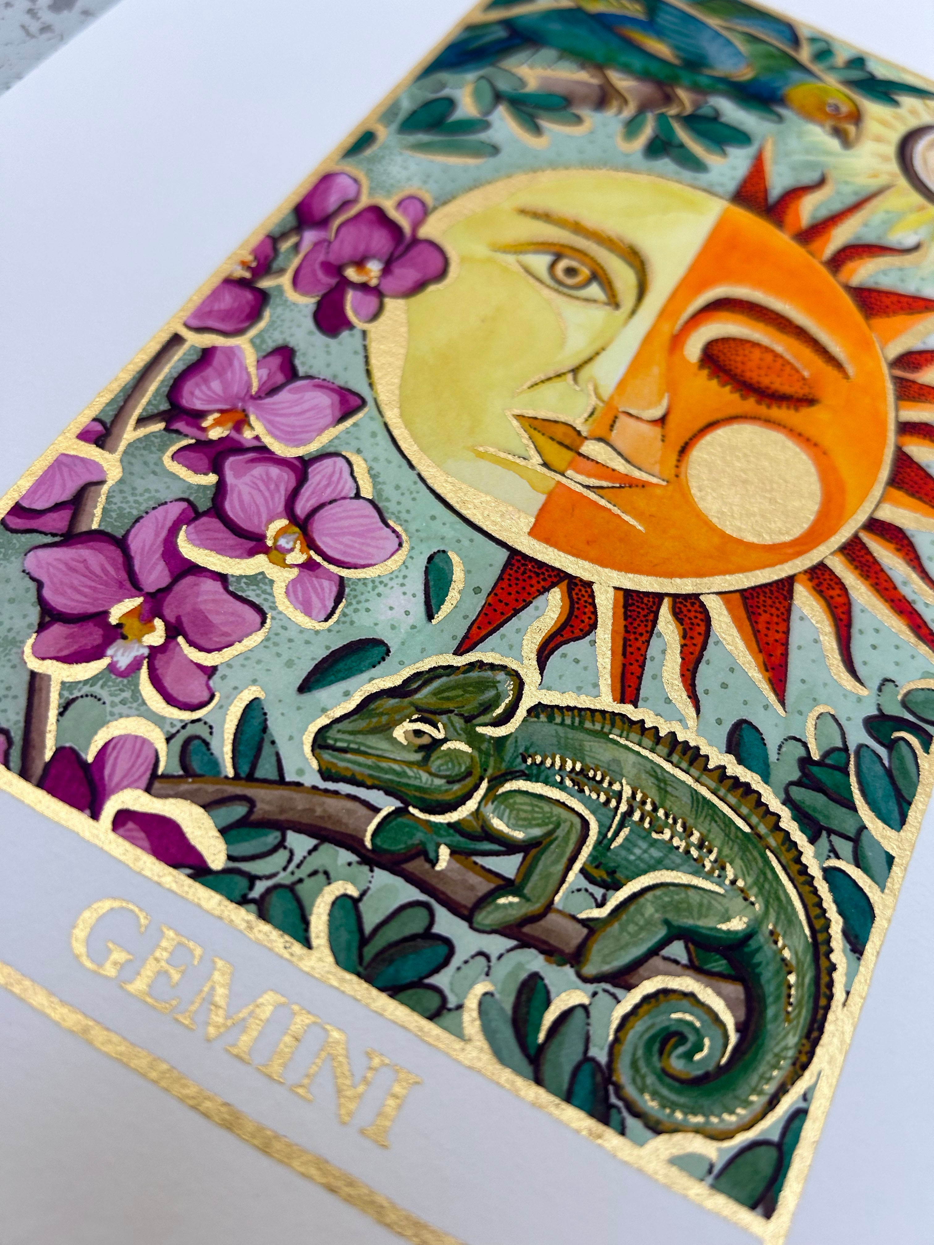 GEMINI Zodiac Tarot Artwork