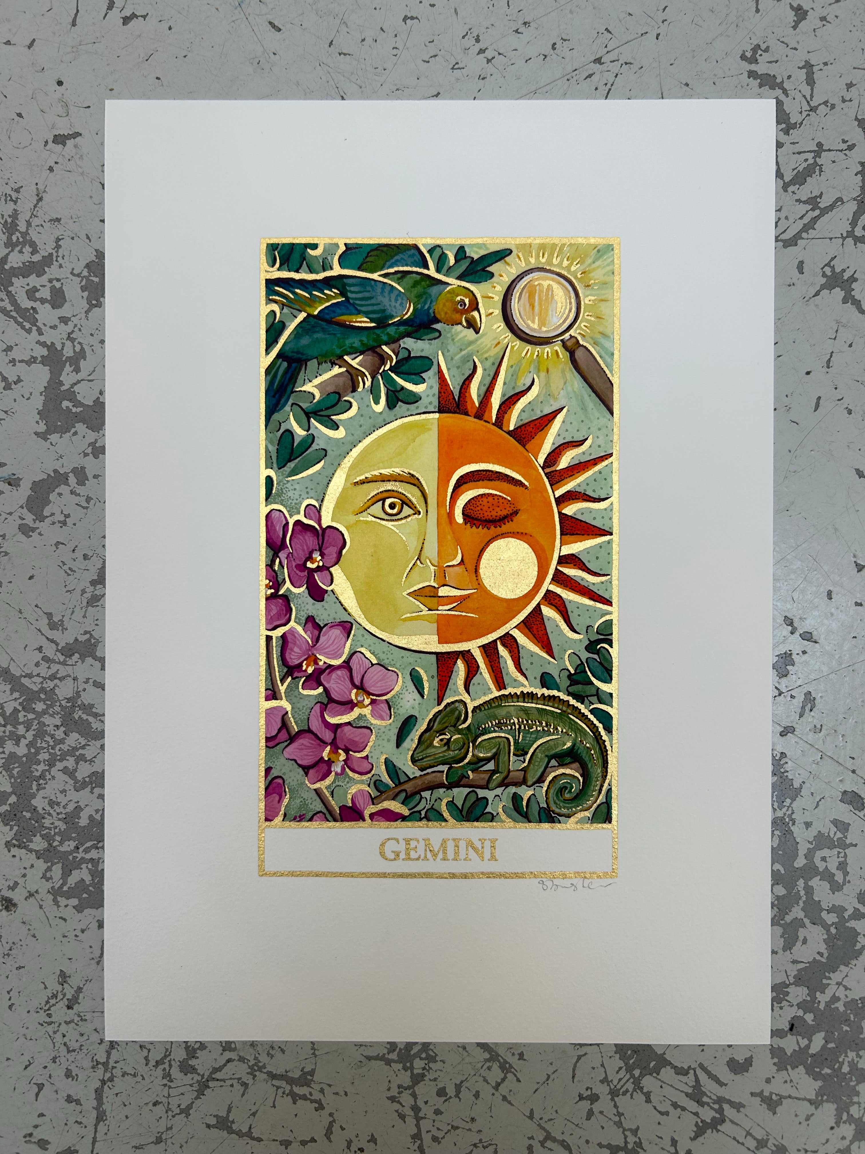 GEMINI Zodiac Tarot Artwork