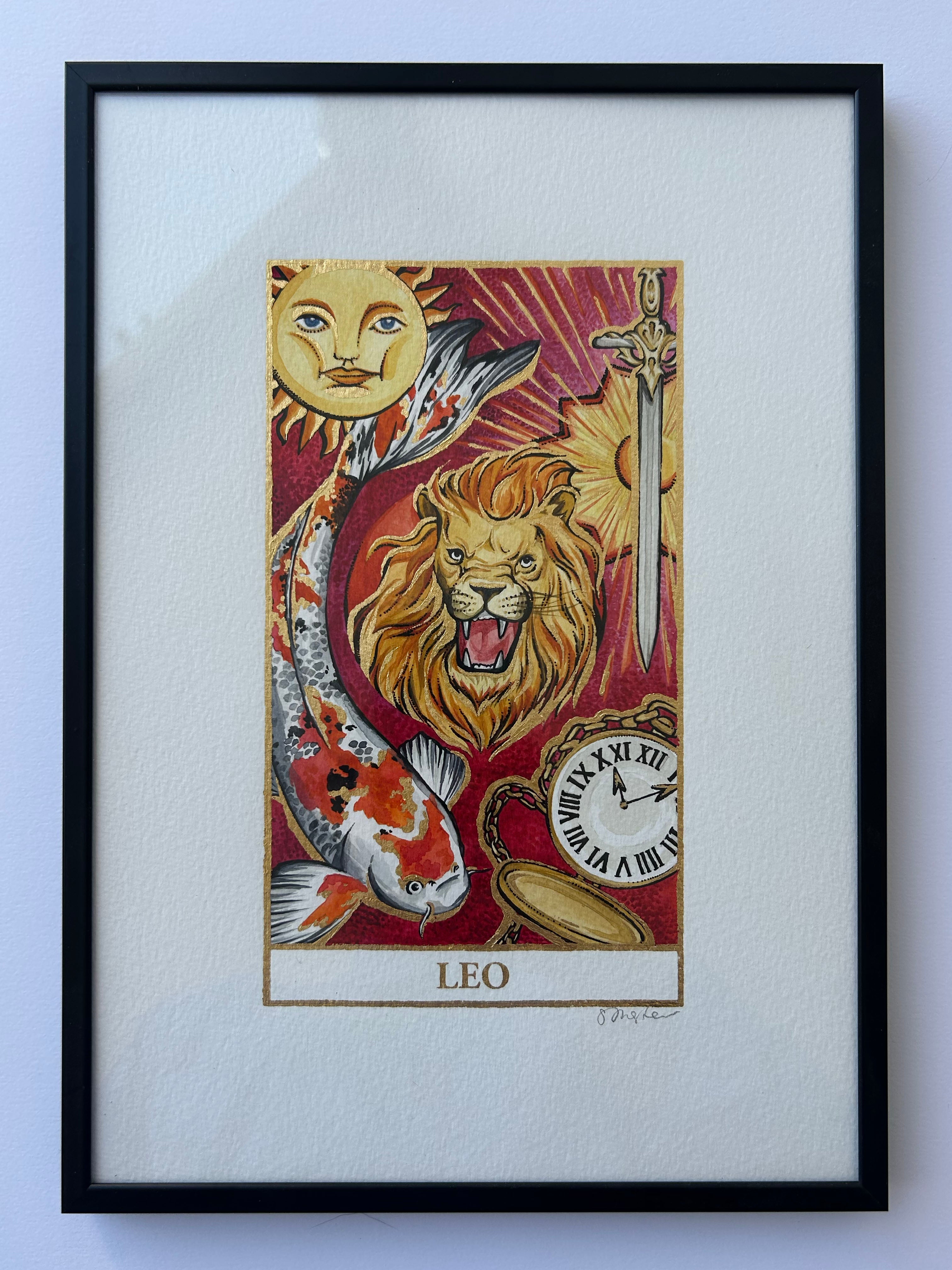 LEO Zodiac Tarot Artwork