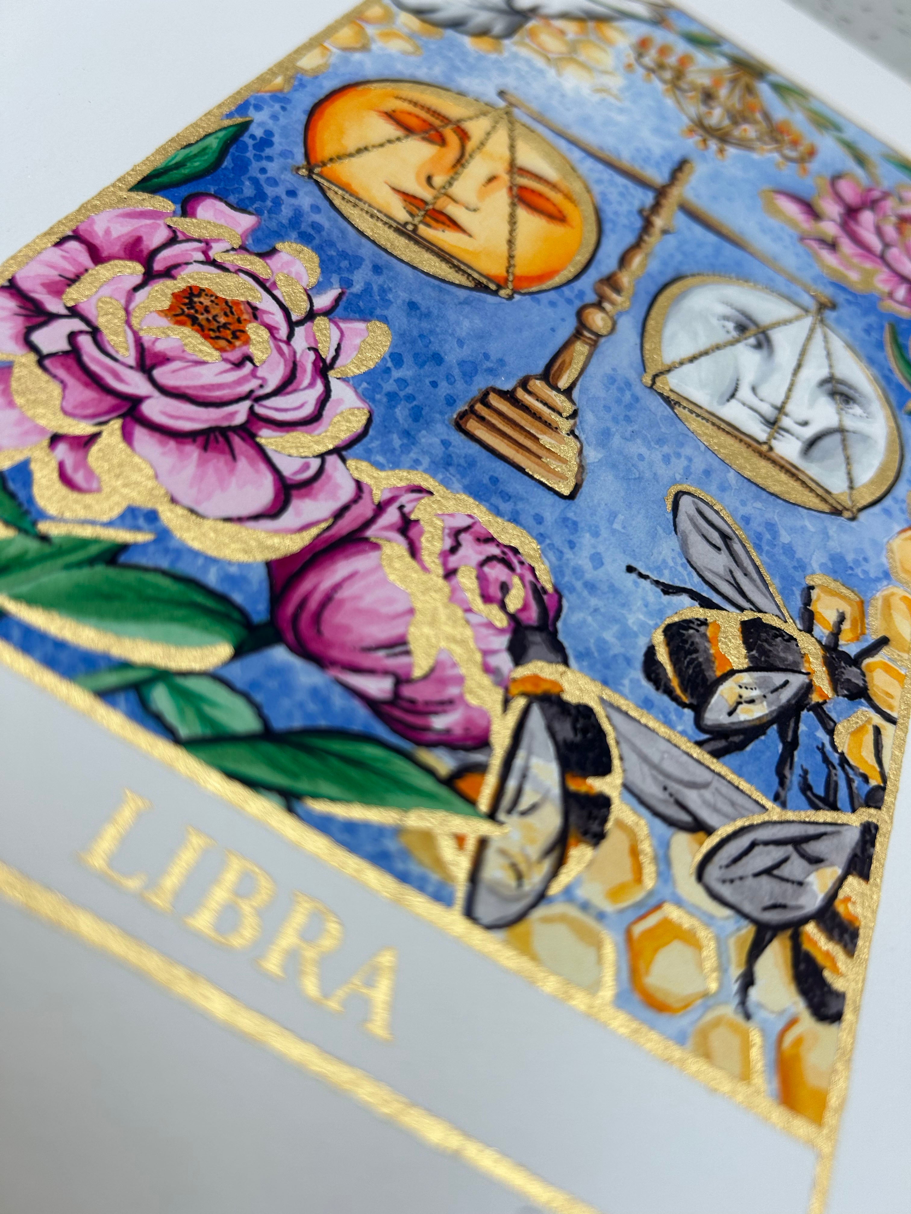 LIBRA Zodiac Tarot Artwork