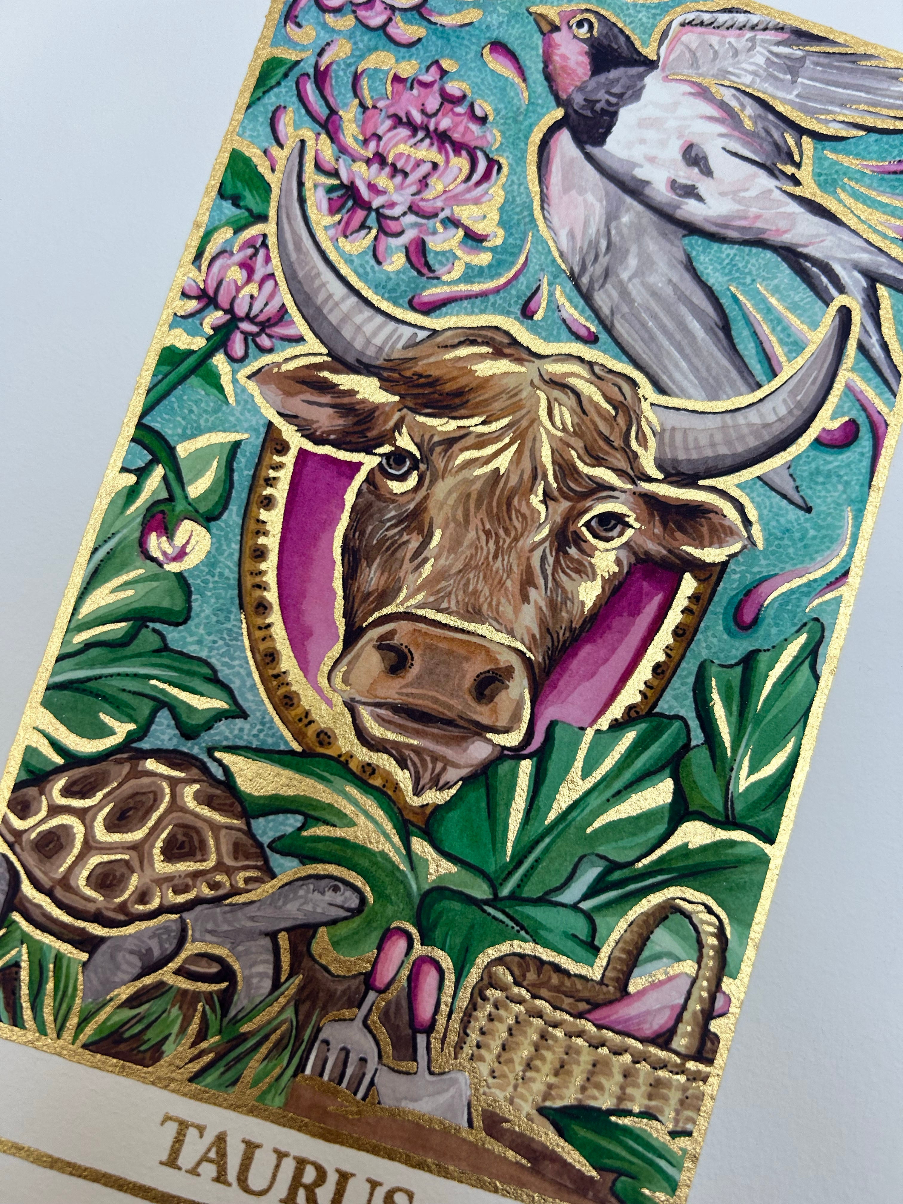 TAURUS Zodiac Tarot Artwork