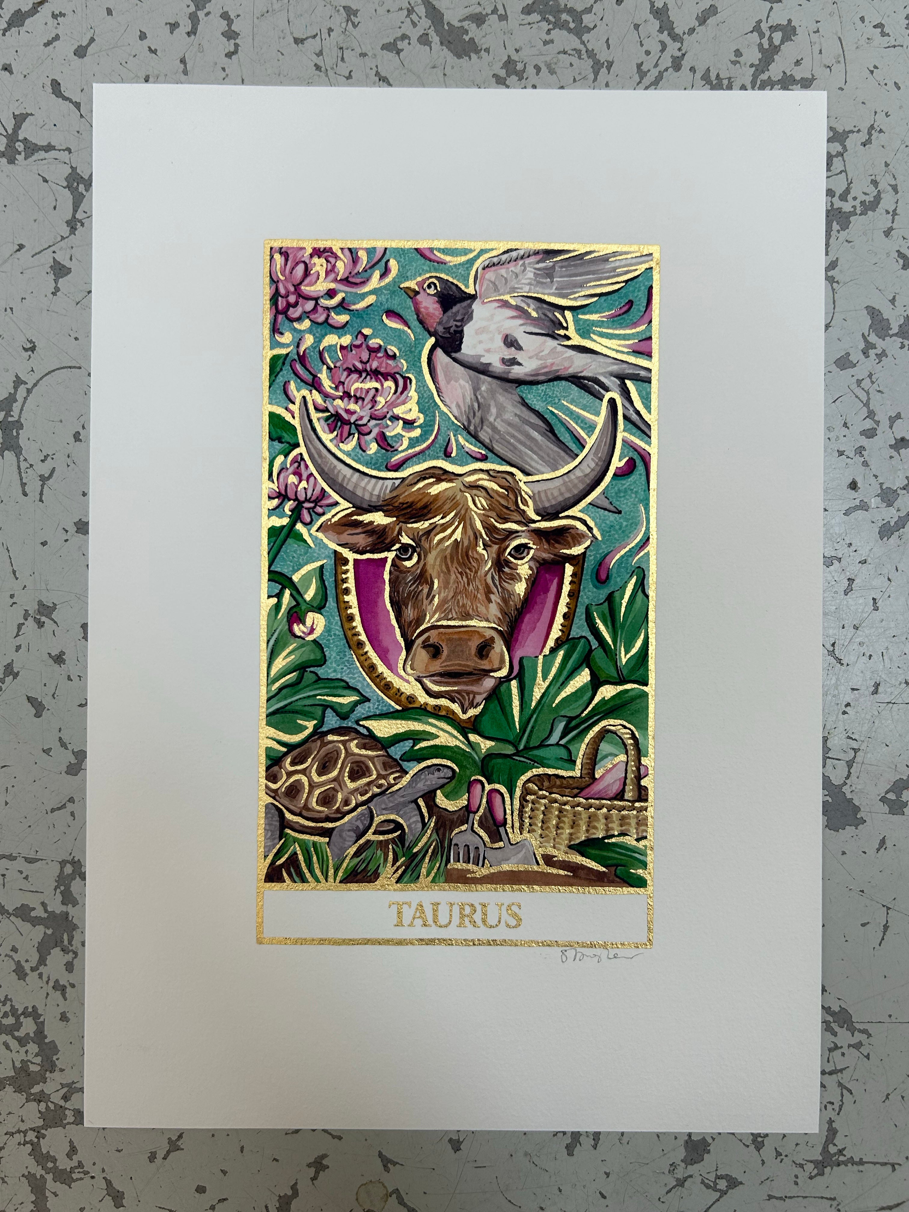 TAURUS Zodiac Tarot Artwork