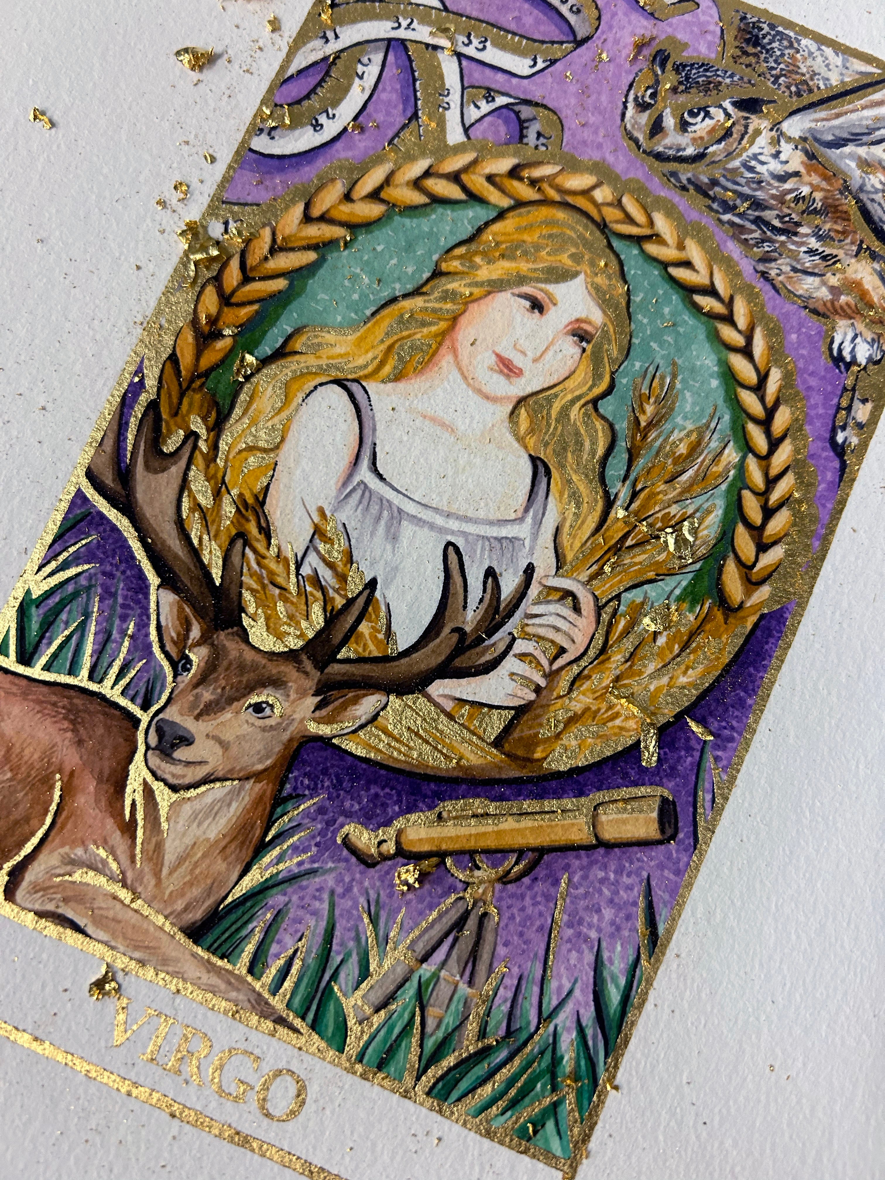 VIRGO Zodiac Tarot Artwork
